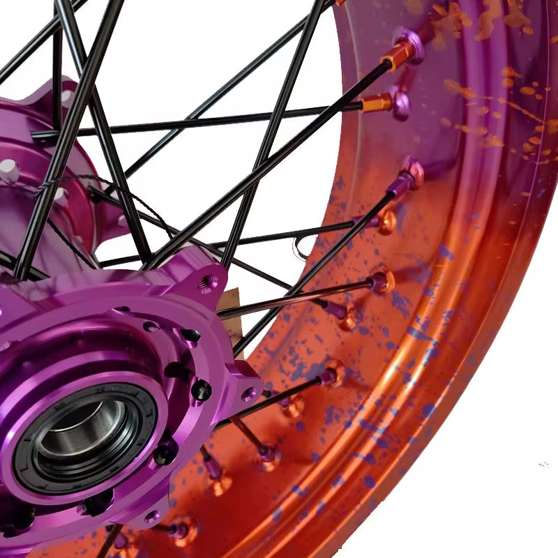 BI-COLOR "SPLASH" SUPERMOTARD RIMS 100% CUSTOMIZABLE - WheelX