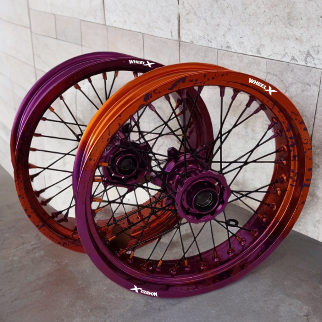BI-COLOR "SPLASH" SUPERMOTARD RIMS 100% CUSTOMIZABLE - WheelX