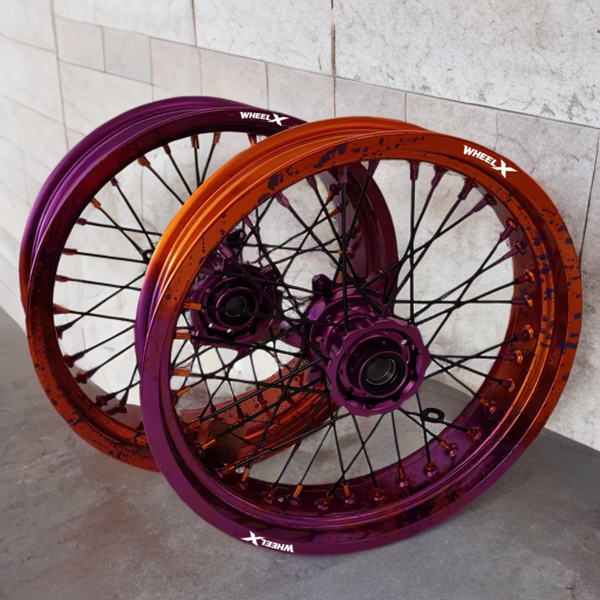 JANTES SUPERMOTARD BI-COLOR "SPLASH" 100% PERSONNALISÉES - WheelX