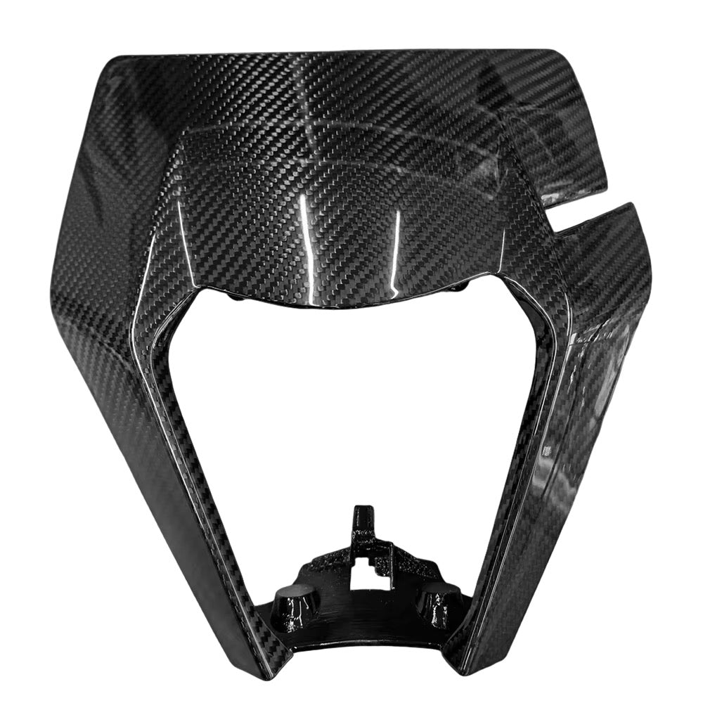 Plaque phare KTM EXC Carbone