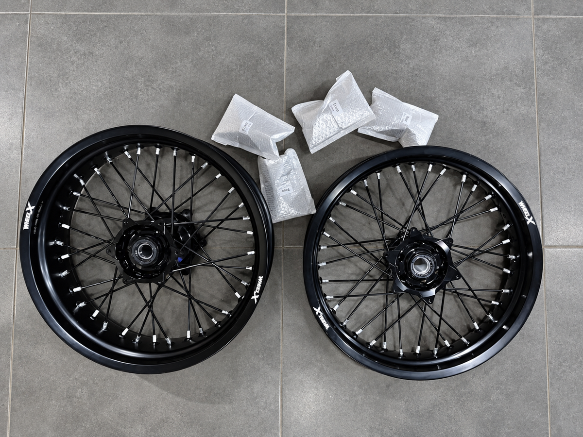 Jantes supermotard 24h KTM / Husqvarna / GasGas - Noir & Silver
